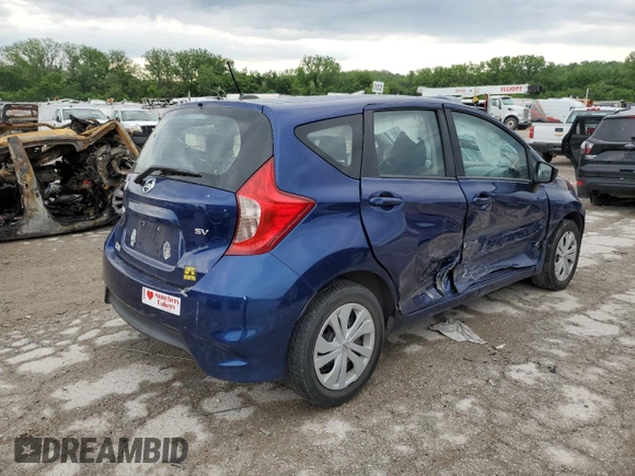 2018 Nissan Note SV with VIN 3N1CE2CP5JL356292, listed as a Copart auction lot 55849905 with 105,227 mi miles and Salvage title. Bid and sale history available at DreamBid. Image 3.