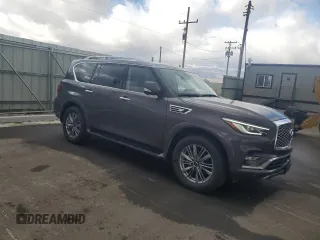 2024 Infiniti QX80 LUXE with VIN JN8AZ2AE5R9329564, listed as a Copart auction lot 44353055 with 15,999 mi miles and Clean Title. Bid and sale history available at carsss.com. Image 4.