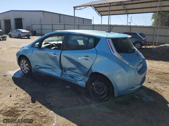 2015 Nissan LEAF SV with VIN 1N4AZ0CPXFC329546, listed as a Copart auction lot 46837215 with 105,960 mi miles and Salvage Title. Bid and sale history available at carsss.com. Image 2.
