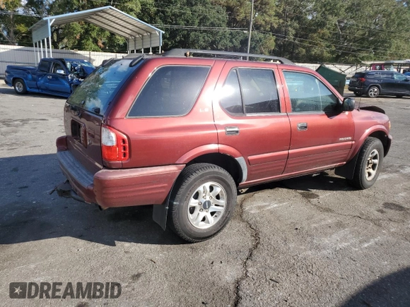 2002 Isuzu Rodeo S with VIN 4S2CK58W324325318, listed as a Copart auction lot 78851294 with 166,323 mi miles and Salvage Title. Bid and sale history available at DreamBid. Image 3.