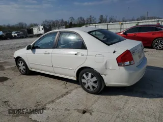 2009 Kia Spectra EX with VIN KNAFE221295654167, listed as a Copart auction lot 53377745 with 131,266 mi miles and Salvage Title. Bid and sale history available at DreamBid. Image 2.