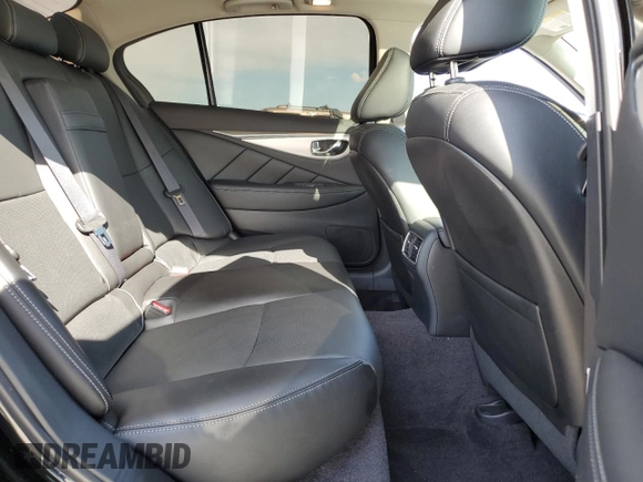 2023 Infiniti Q50 Luxe with VIN JN1EV7BR3PM543411, listed as a Copart auction lot 57782135 with 14,808 mi miles and Salvage title. Bid and sale history available at DreamBid. Image 10.