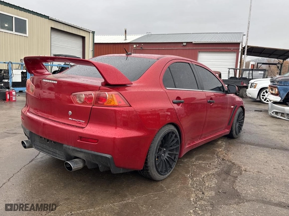 2008 Mitsubishi Lancer Evolution MR with VIN JA3AW56V78U051033, listed as a Copart auction lot 82855894 with 92,726 mi miles and Salvage Title. Bid and sale history available at carsss.com. Image 4.