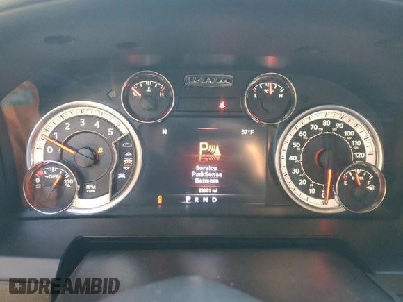 2017 Ram 2500 Laramie with VIN 3C6UR5NL2HG632147, listed as a Copart auction lot 46634505 with 93,951 mi miles and Salvage title. Bid and sale history available at DreamBid. Image 9.