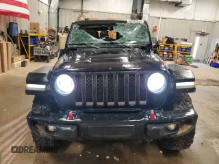 2018 Jeep Wrangler Unlimited Rubicon z VIN 1C4HJXFG0JW113054, wystawiony jako Copart lot #55884355 z przebiegiem Nie podano mil oraz Szkoda całkowita • Salvage title. Historia ofert i sprzedaży dostępna na DreamBid. Obrazek 5.