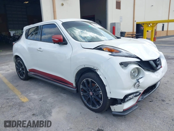 2015 Nissan Juke SL z VIN JN8AF5MV9FT562688, wystawiony jako IAAI lot #41950297 z przebiegiem 70 880 mil mil oraz . Historia ofert i sprzedaży dostępna na DreamBid. Obrazek 1.