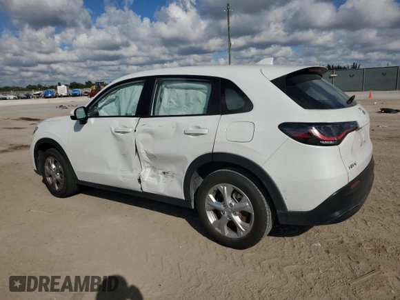 2024 Honda HR-V LX with VIN 3CZRZ1H34RM727051, listed as a Copart auction lot 44580075 with 15,573 mi miles and Salvage Title. Bid and sale history available at DreamBid. Image 2.