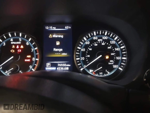 2018 Infiniti Q50 Luxe with VIN JN1EV7AP9JM366158, listed as a IAAI auction lot 41624764 with 76,550 mi miles and . Bid and sale history available at DreamBid. Image 7.