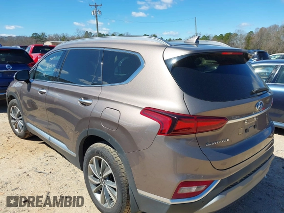 2020 Hyundai Santa Fe SEL w/SULEV with VIN 5NMS33AD8LH256698, listed as a IAAI auction lot 41744040 with 54,832 mi miles. Bid and sale history available at carsss.com. Image 3.