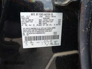 2011 Ford Edge Limited with VIN 2FMDK3KC0BBB60462, listed as a IAAI auction lot 42619122 with 173,391 mi miles and . Bid and sale history available at DreamBid. Image 9.