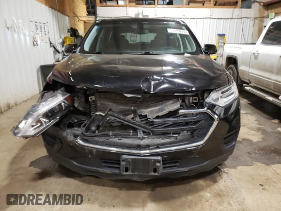 2018 Chevrolet Traverse LS z VIN 1GNEVFKW6JJ133196, wystawiony jako Copart lot #54419275 z przebiegiem 93 345 mil mil oraz Nie do naprawy • Non repairable. Historia ofert i sprzedaży dostępna na DreamBid. Obrazek 5.