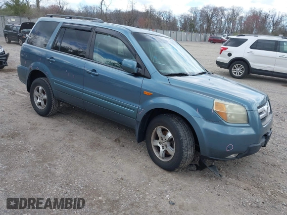 2006 Honda Pilot EX-L with VIN 2HKYF18566H517113, listed as a IAAI auction lot 41917755 with 180,398 mi miles and . Bid and sale history available at DreamBid. Image 1.