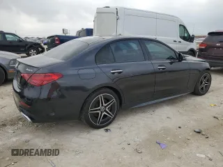 2023 Mercedes-Benz C 300 with VIN W1KAF4HBXPR108122, listed as a Copart auction lot 47091105 with 5,591 mi miles and Salvage Title. Bid and sale history available at DreamBid. Image 3.