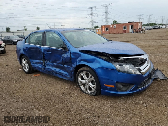 2012 Ford Fusion SE with VIN 3FAHP0HA5CR113996, listed as a Copart auction lot 61721035 with 86,749 mi miles and Salvage title. Bid and sale history available at DreamBid. Image 4.