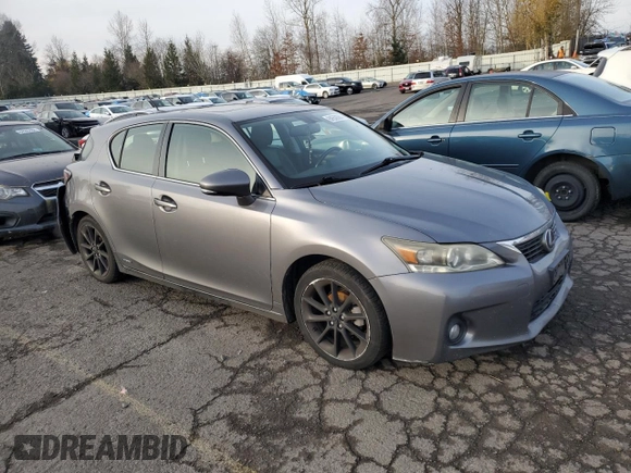 2012 Lexus CT 200h with VIN JTHKD5BH0C2100474, listed as a Copart auction lot 84559384 with 190,598 mi miles and Salvage Title. Bid and sale history available at carsss.com. Image 4.