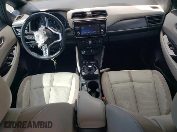2018 Nissan LEAF SL with VIN 1N4AZ1CP1JC317476, listed as a Copart auction lot 49250105 with 66,402 mi miles and Salvage Title. Bid and sale history available at DreamBid. Image 8.