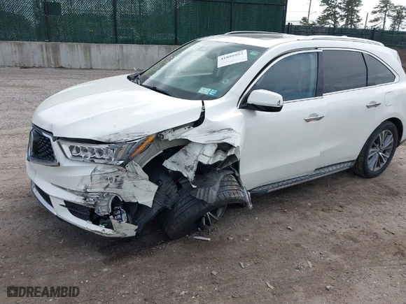 2017 Acura MDX w/Technology Pkg with VIN 5FRYD4H58HB021477, listed as a IAAI auction lot 41859957 with 43,298 mi miles. Bid and sale history available at carsss.com. Image 6.