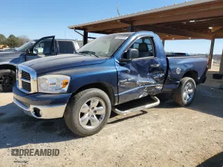 2007 Dodge 1500 ST with VIN 1D7HA16KX7J521316, listed as a Copart auction lot 46493655 with 242,397 mi miles and Salvage Title. Bid and sale history available at carsss.com. Image 1.