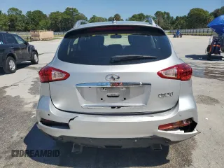 2017 Infiniti QX50 with VIN JN1BJ0RP4HM383177, listed as a Copart auction lot 53038055 with 124,707 mi miles and Salvage Title. Bid and sale history available at carsss.com. Image 6.