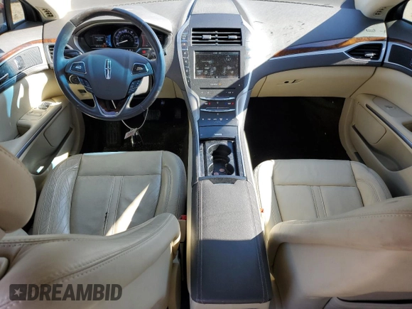 2015 Lincoln MKZ Hybrid with VIN 3LN6L2LUXFR619608, listed as a Copart auction lot 58407575 with 45,710 mi miles and Salvage title. Bid and sale history available at DreamBid. Image 8.