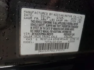 2016 Nissan Note S Plus with VIN 3N1CE2CP8GL392373, listed as a Copart auction lot 87381614 with 44,028 mi miles and Salvage Title. Bid and sale history available at DreamBid. Image 13.