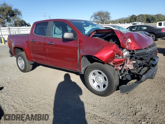 2021 Chevrolet Colorado 2WD Work Truck with VIN 1GCGSBEN0M1174272, listed as a Copart auction lot 84538594 with 58,052 mi miles and Salvage title. Bid and sale history available at DreamBid. Image 4.