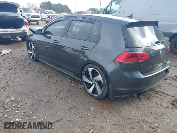 2015 Volkswagen Golf GTI S with VIN 3VW4T7AU9FM041619, listed as a IAAI auction lot 40953140 with 170,200 mi miles. Bid and sale history available at carsss.com. Image 3.
