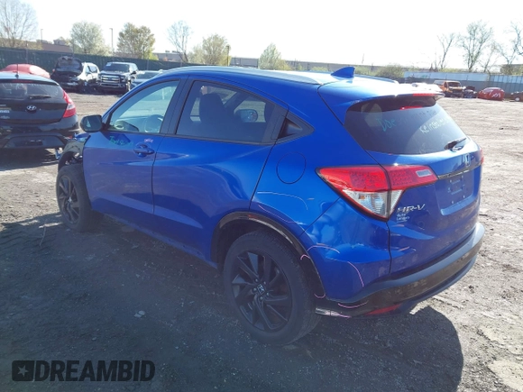 2022 Honda HR-V Sport with VIN 3CZRU6H1XNM710470, listed as a IAAI auction lot 41978040 with 29,703 mi miles. Bid and sale history available at carsss.com. Image 3.