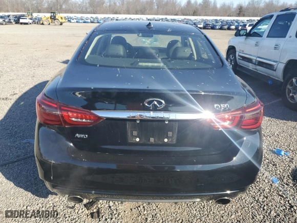 2018 Infiniti Q50 3.0t SPORT with VIN JN1EV7AR3JM437307, listed as a Copart auction lot 48742225 with 36,212 mi miles and Salvage Title. Bid and sale history available at carsss.com. Image 6.