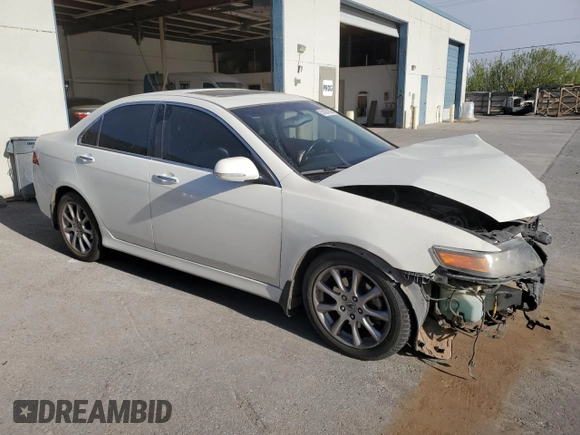 2006 Acura TSX with VIN JH4CL96886C018144, listed as a Copart auction lot 51637205 with 164,890 mi miles and Salvage Title. Bid and sale history available at carsss.com. Image 4.