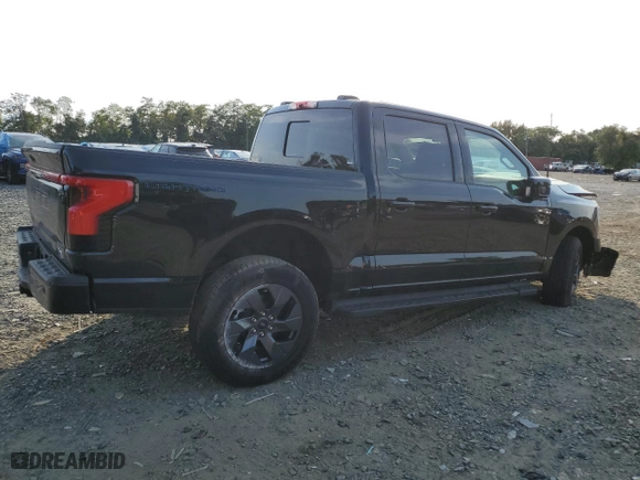 2024 Ford F-150 Lightning LARIAT with VIN 1FT6W5L73RWG03162, listed as a Copart auction lot 71613234 with 1,651 mi miles and Salvage Title. Bid and sale history available at carsss.com. Image 3.