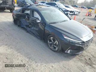 2023 Hyundai Elantra Limited with VIN KMHLP4AG2PU608936, listed as a Copart auction lot 48985815 with 24,299 mi miles and Salvage Title. Bid and sale history available at DreamBid. Image 4.