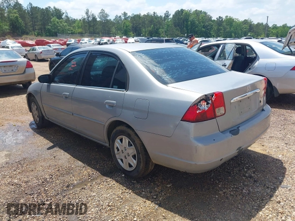2003 Honda Civic LX with VIN 1HGES16563L003837, listed as a IAAI auction lot 41887191 with Not Provided miles and . Bid and sale history available at DreamBid. Image 3.