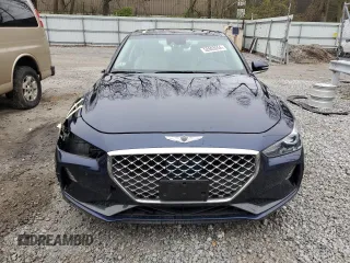 2021 Genesis G70 2.0T with VIN KMTG34LA5MU075357, listed as a Copart auction lot 52603054 with 23,112 mi miles and Salvage Title. Bid and sale history available at carsss.com. Image 5.