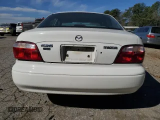 2001 Mazda 626 LX with VIN 1YVGF22C815240640, listed as a Copart auction lot 47609315 with 0 mi miles and Salvage Title. Bid and sale history available at carsss.com. Image 6.