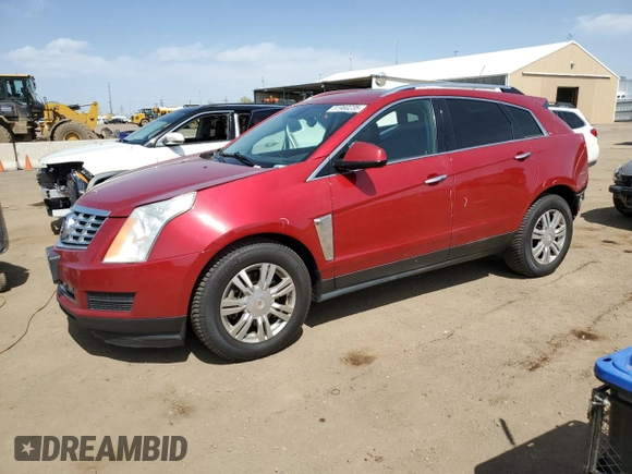 2015 Cadillac SRX Luxury Collection with VIN 3GYFNEE35FS561480, listed as a Copart auction lot 51960235 with 126,370 mi miles and Salvage Title. Bid and sale history available at carsss.com. Image 1.