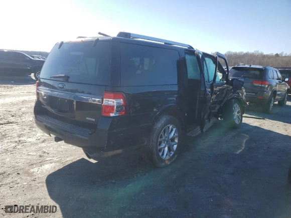 2017 Ford Expedition EL Limited with VIN 1FMJK1KT4HEA49918, listed as a Copart auction lot 43626695 with 156,910 mi miles and Clean Title. Bid and sale history available at carsss.com. Image 3.