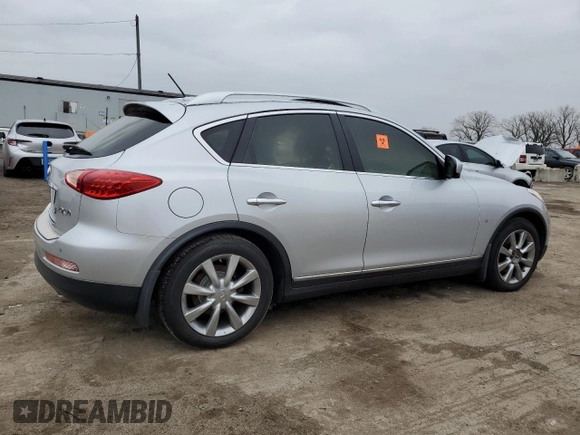 2014 Infiniti QX50 Journey with VIN JN1BJ0HR4EM191577, listed as a Copart auction lot 77344954 with 0 mi miles and Salvage Title. Bid and sale history available at carsss.com. Image 3.