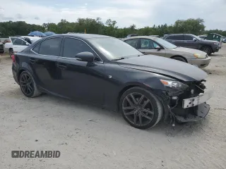 2015 Lexus IS 250 with VIN JTHCF1D23F5020590, listed as a Copart auction lot 56098965 with 164,889 mi miles and Salvage title. Bid and sale history available at DreamBid. Image 4.