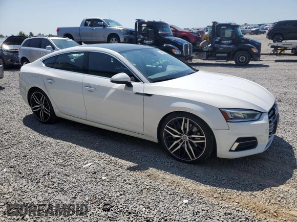 2019 Audi A5 Sportback Premium with VIN WAUANCF58KA063917, listed as a Copart auction lot 54662925 with 120,545 mi miles and Salvage title. Bid and sale history available at DreamBid. Image 4.