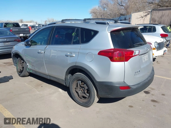 2015 Toyota RAV4 LE with VIN JTMBFREV2FD127754, listed as a IAAI auction lot 41877447 with 111,678 mi miles and . Bid and sale history available at DreamBid. Image 3.