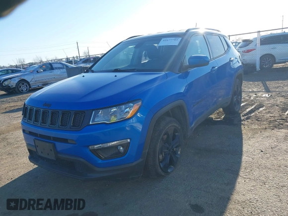 2021 Jeep Compass Latitude z VIN 3C4NJDBB7MT592742, wystawiony jako IAAI lot #41677701 z przebiegiem 84 428 mil mil oraz . Historia ofert i sprzedaży dostępna na DreamBid. Obrazek 17.