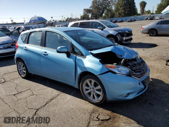 2014 Nissan Note S Plus z VIN 3N1CE2CP3EL361366, wystawiony jako Copart lot #56999725 z przebiegiem Nie podano mil oraz Szkoda całkowita • Salvage title. Historia ofert i sprzedaży dostępna na DreamBid. Obrazek 4.