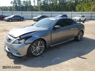 2013 Infiniti G37 Convertible with VIN JN1CV6FE2DM771999, listed as a Copart auction lot 75723594 with 99,183 mi miles and Salvage Title. Bid and sale history available at carsss.com. Image 1.