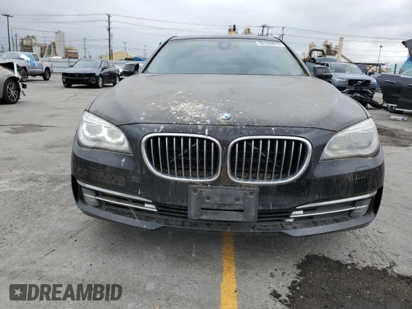 2015 BMW 7 Series 740Li with VIN WBAYE4C5XFD947497, listed as a Copart auction lot 55705975 with 257,496 mi miles and Clean Title. Bid and sale history available at DreamBid. Image 5.