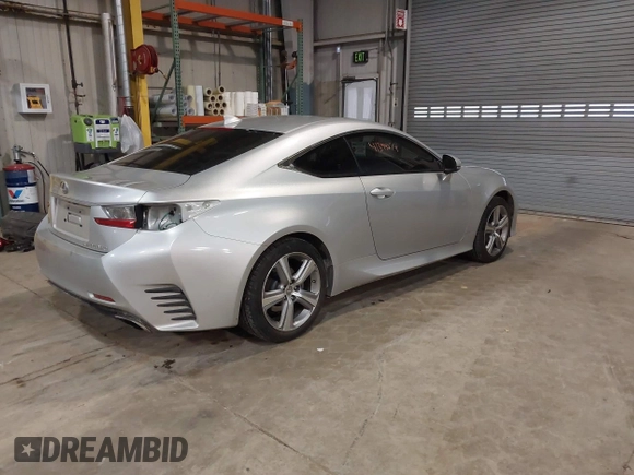 2015 Lexus RC 350 F Sport with VIN JTHSE5BC5F5001699, listed as a IAAI auction lot 41394274 with 150,319 mi miles and . Bid and sale history available at carsss.com. Image 4.