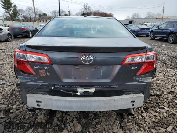 2014 Toyota Camry SE with VIN 4T1BK1FK1EU023686, listed as a Copart auction lot 50473665 with 0 mi miles and Salvage Title. Bid and sale history available at carsss.com. Image 6.