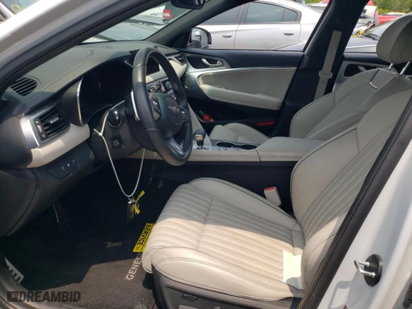 2022 Genesis G70 3.3T with VIN KMTG54TE0NU096826, listed as a Copart auction lot 60146083 with 22,414 mi miles. Bid and sale history available at carsss.com. Image 7.