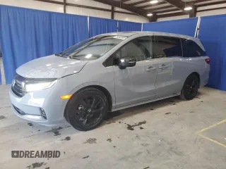 2024 Honda Odyssey Sport z VIN 5FNRL6H76RB043338, wystawiony jako Copart lot #57975315 z przebiegiem 38 835 mil mil oraz Tytuł czysty. Historia ofert i sprzedaży dostępna na DreamBid. Obrazek 1.