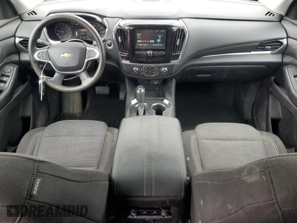 2018 Chevrolet Traverse LS with VIN 1GNERFKW9JJ147873, listed as a Copart auction lot 53361215 with 117,033 mi miles and Salvage title. Bid and sale history available at DreamBid. Image 8.